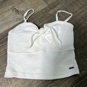 White Hollister tank top Size M